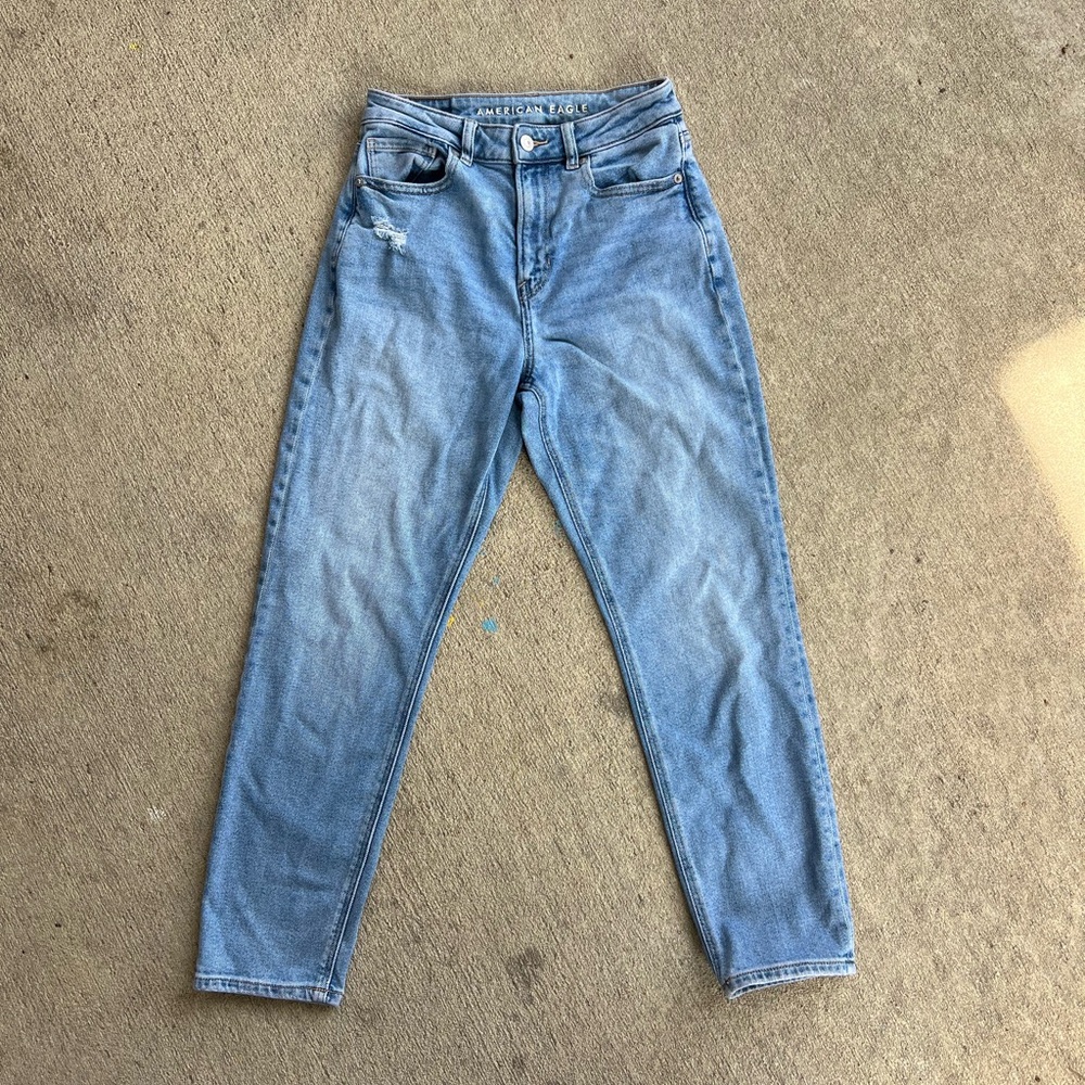 American Eagle Outfitters Light Blue Straight Leg Jeans